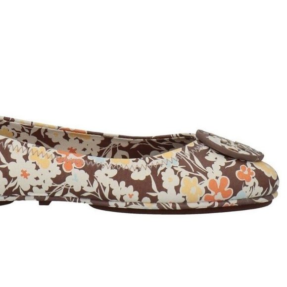 Tory Burch Minnie Ballet Travel Flats 9.5 Reverie Combo Floral - Picture 9 of 9